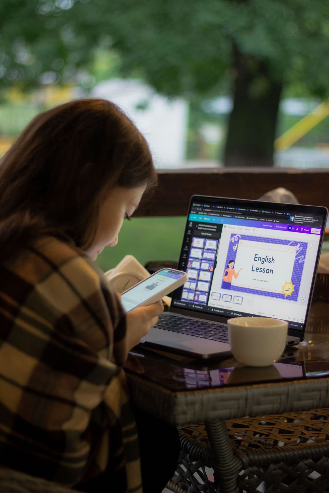 Student taking an online IELTS course in Pakistan